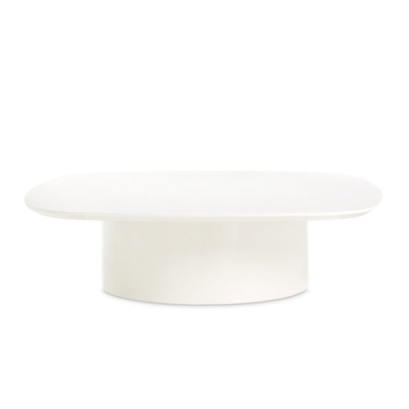 AICO Furniture Le Montreaux Cocktail Table in Cloud White
