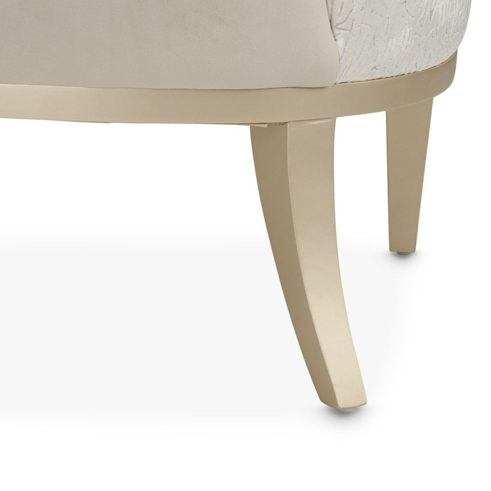 AICO Yvette Accent Chair in Porcini Medium Champagne