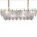 AICO Furniture Lighting Autumn Rectangular Light Chandelier in Clear image
