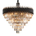 AICO Furniture Lighting Symphony Round 37 Light Chandelier in Clear image