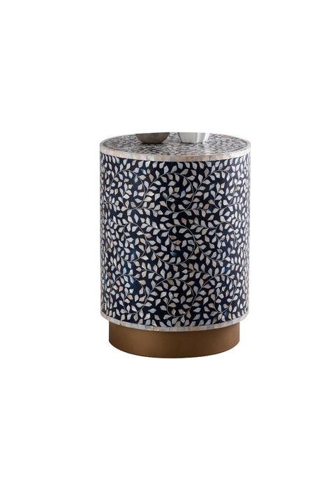 Galaxy Home Modern Luxe End Table in Navy image