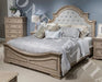 Liberty Furniture Magnolia Manor II King Upholstered Panel Bed in Weathered Bisque image