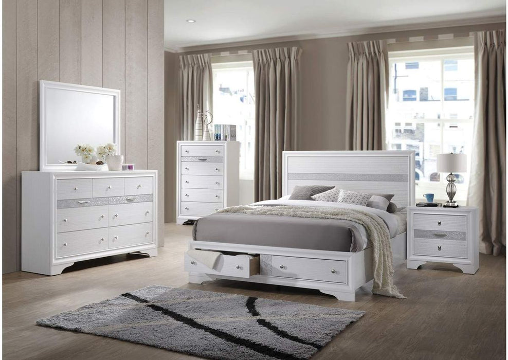 Galaxy Home Matrix 7 Drawer Dresser in White