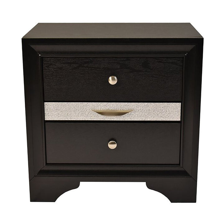 Galaxy Home Matrix Nightstand in Black image
