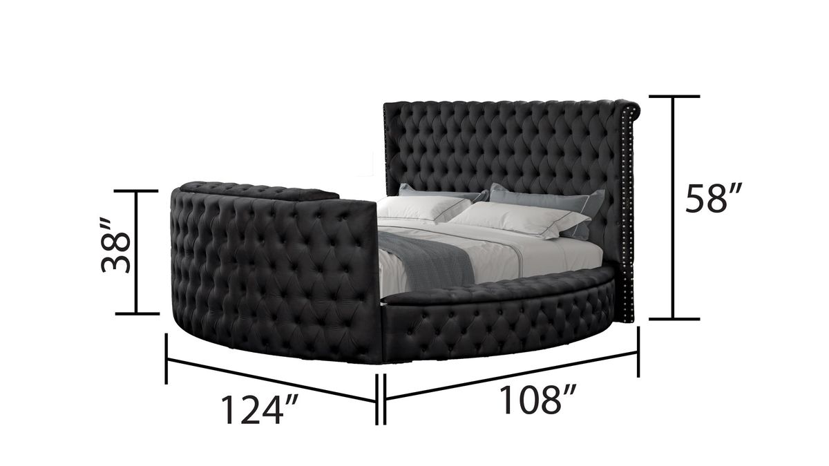 Galaxy Home Maya King Bed in Black