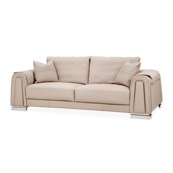 AICO Furniture Mia Bella Bergamo Sofa in Stainless Steel image