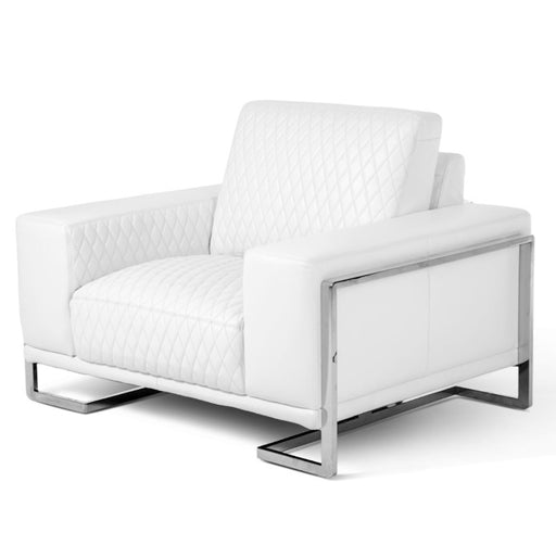 AICO Furniture Mia Bella Gianna Chair Half in White image