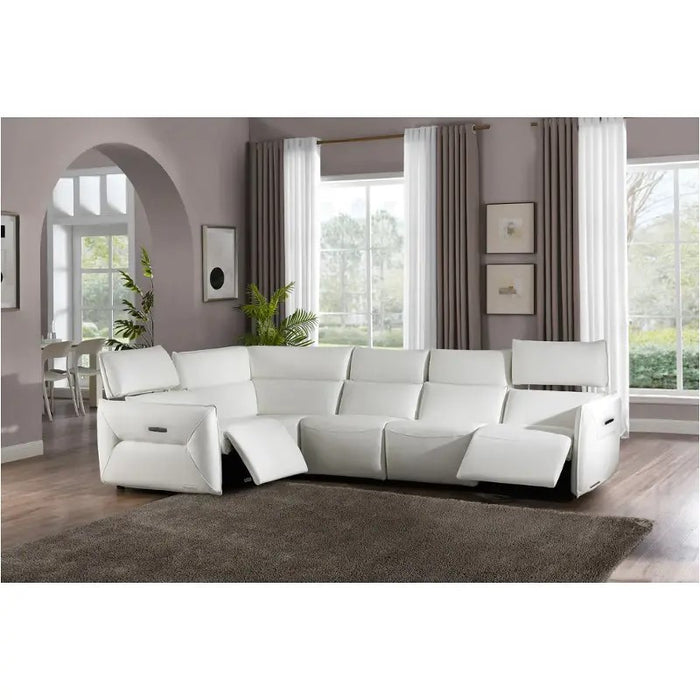 AICO Furniture Verona LAF Motion Chair in Snow White
