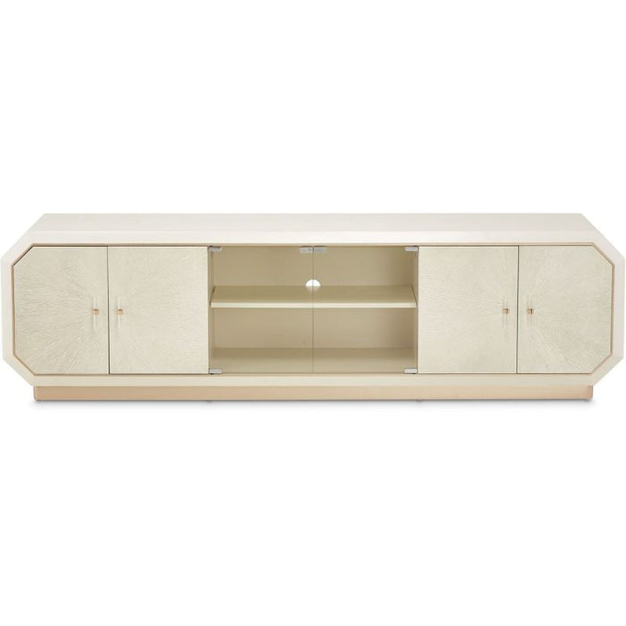 AICO La Rachelle Media Cabinet in Medium Champagne