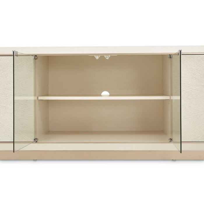 AICO La Rachelle Media Cabinet in Medium Champagne