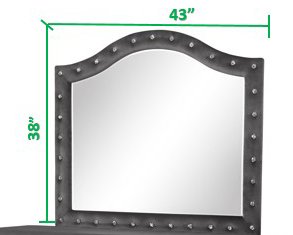 Galaxy Home Sophia Mirror Gray