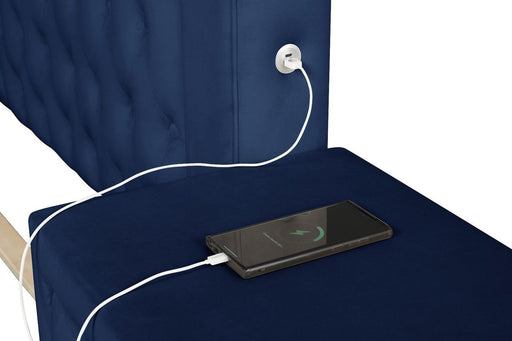 Galaxy Home Monica Queen Bed in Navy image