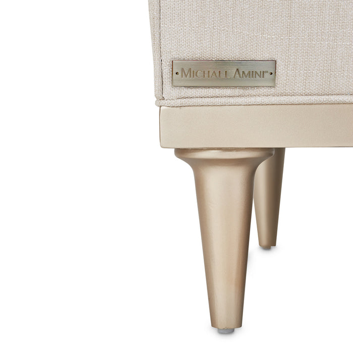 AICO Malibu Crest 3-Piece Sofa Sectional in Pearl Chardonnay