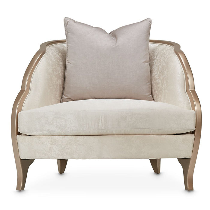 AICO Malibu Crest Chair in Chardonnay