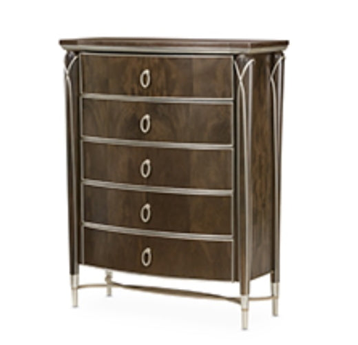 AICO Villa Cherie Highboy Chest in Hazelnut image