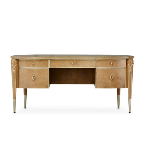 AICO Villa Cherie Desk in Caramel