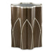 AICO Villa Cherie Chairside Table in Hazelnut image