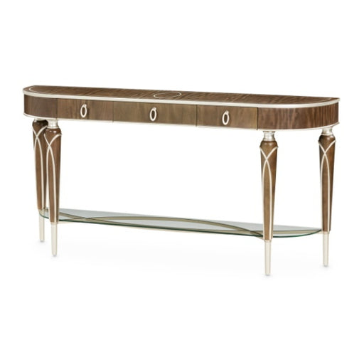 AICO Villa Cherie Console Table in Hazelnut image