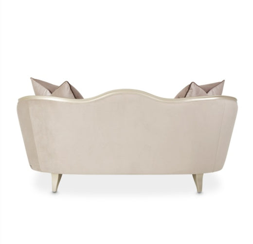 AICO Villa Cherie Loveseat in Hazelnut