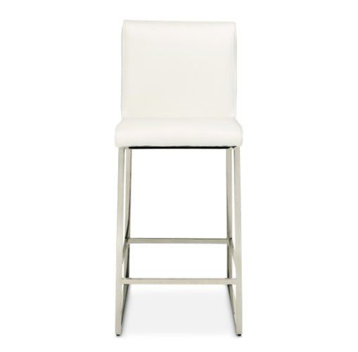 AICO Furniture State St.Counter Height Chair in Glossy White