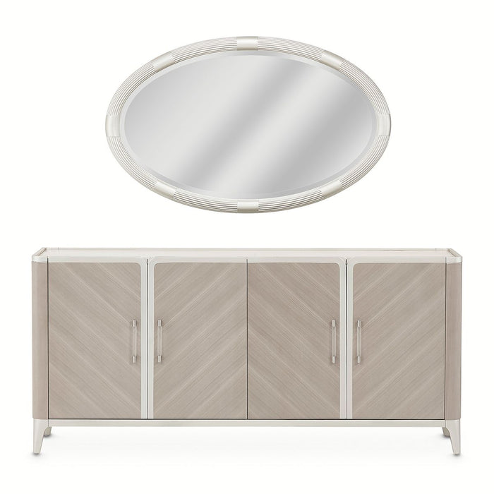 AICO Lanterna Sideboard in Silver Mist