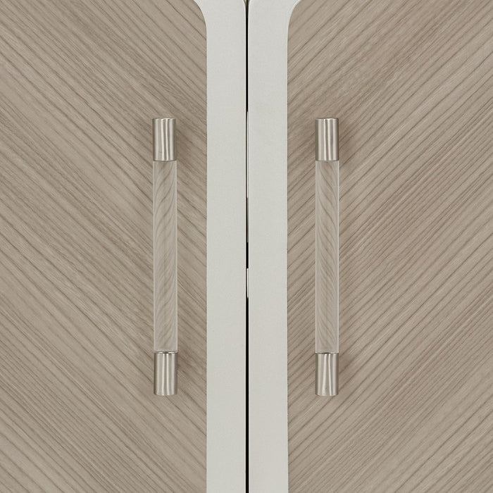 AICO Lanterna Media Cabinet in Silver Mist