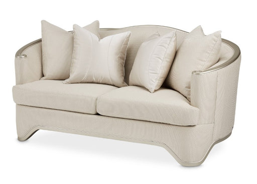 Aico London Place Loveseat in Light Champagne image