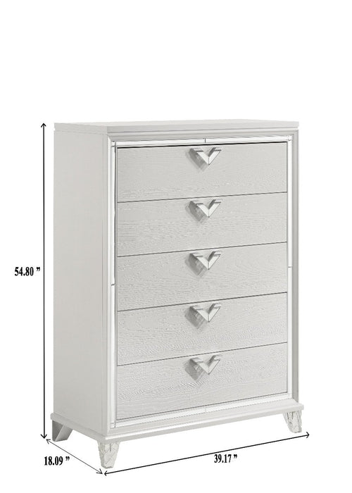 Galaxy Home Prism Chest in White