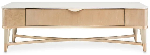 AICO Malibu Crest Rectangular Cocktail Table in Blush 9007201-131 image