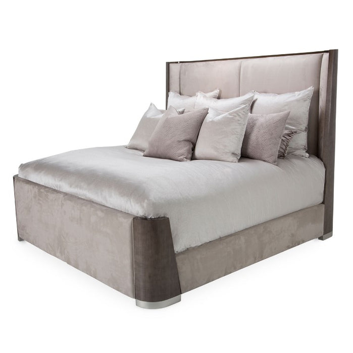 AICO Roxbury Park King Dual-Panel Bed in Slate image