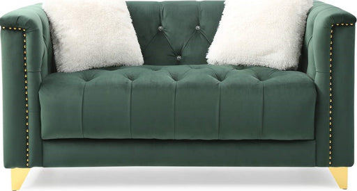 Galaxy Home Russell Loveseat in Green image