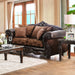 ELPIS Brown/Espresso Love Seat image