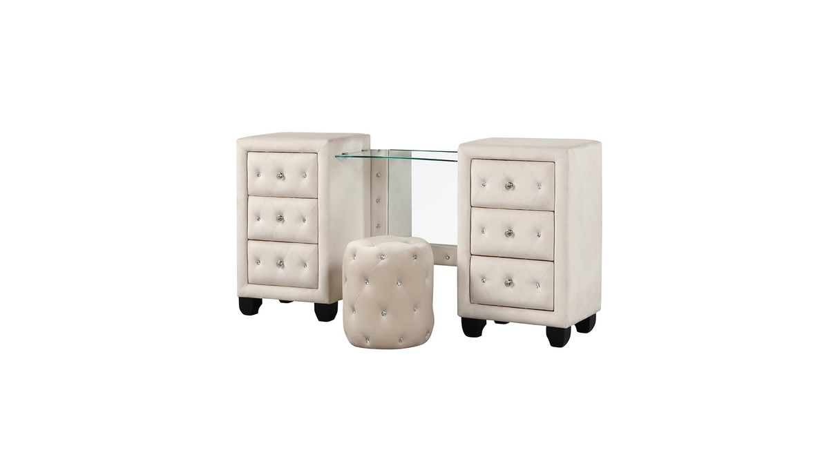 Galaxy Home Sophia Vanity in Cream