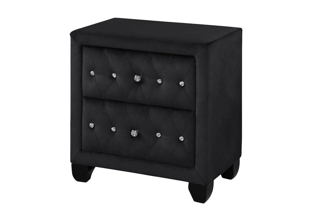 Galaxy Home Sophia Nightstand Black