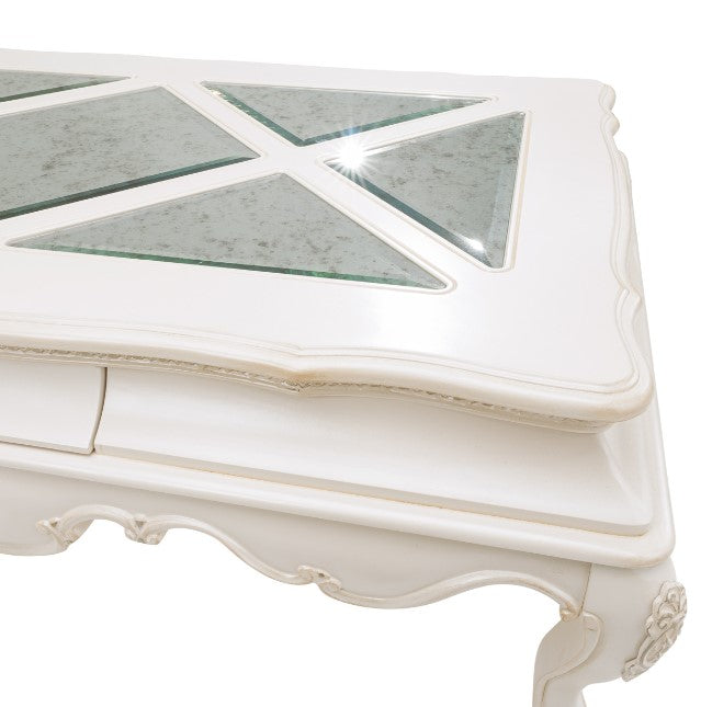 AICO Lavelle Rectangular Cocktail Table in Classic Pearl