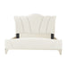 AICO Furniture La Marisia California King Upholstered Platform Bed in Creamy Pearl image