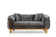 Galaxy Home Vanessa Loveseat in Gray image