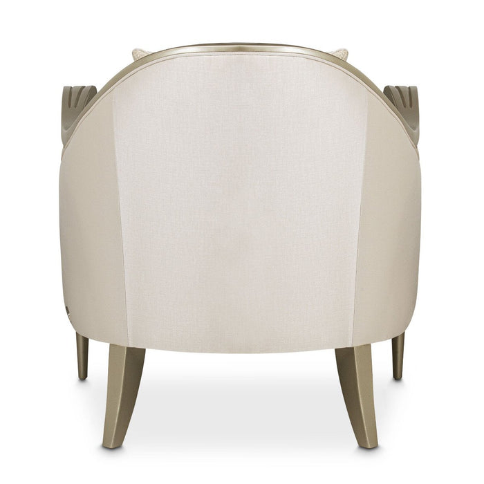 AICO London Place Accent Chair in Champagne