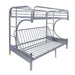 Eclipse Silver Bunk Bed (Twin/Full/Futon) image