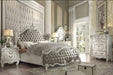 Versailles Vintage Gray PU & Bone White Eastern King Bed image
