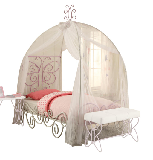 Priya II White & Light Purple Full Bed image