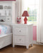 Lacey White Nightstand (2 DRAWERS) image