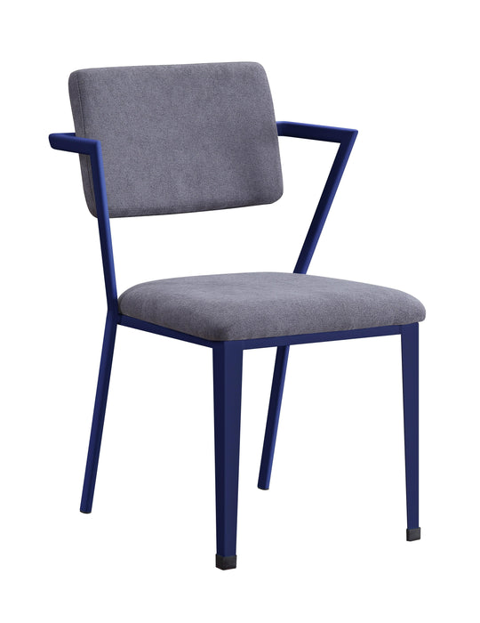 Cargo Gray Fabric & Blue Chair image