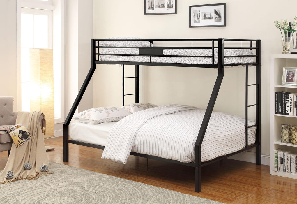 Limbra Sandy Black Bunk Bed (Twin XL/Queen) image