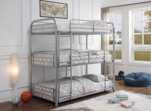 Cairo Silver Bunk Bed (Triple Twin) image