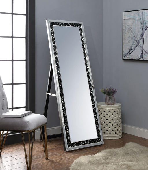 Noor Mirrored & Faux GemStones Accent Mirror (Floor) image
