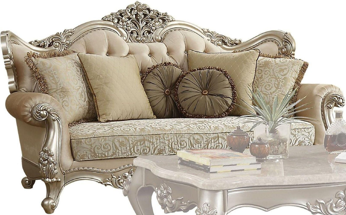 Acme Furniture Bently Sofa with 7 Pillows in Champagne 50660 image