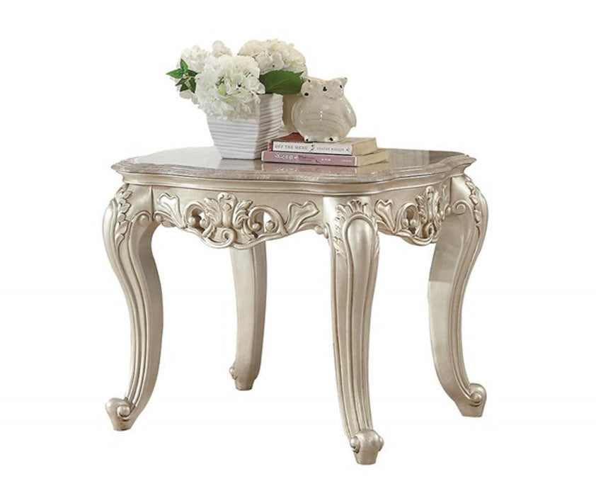 Acme Furniture Gorsedd End Table in Antique White 82442 image