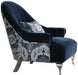 Acme Furniture Jaborosa Chair with 1 Pillow in Blue 50347 image