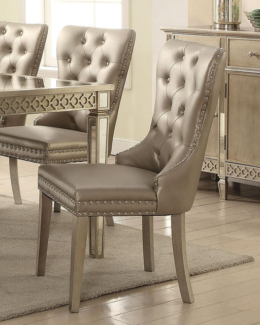 Acme Furniture Kacela Side Chair in Champagne (Set of 2) 72157 image